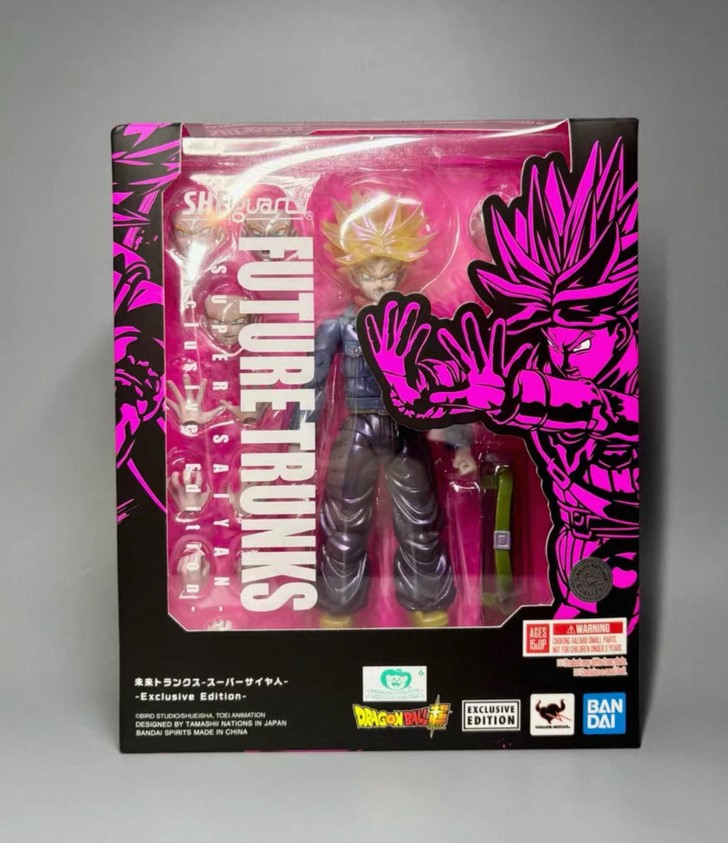 In Stock BANDAI SDCC Dragon Ball Z S.H.Figuarts Future Trunks Super Saiyan Exclusive Edition Figure Model Collection Toy Gift