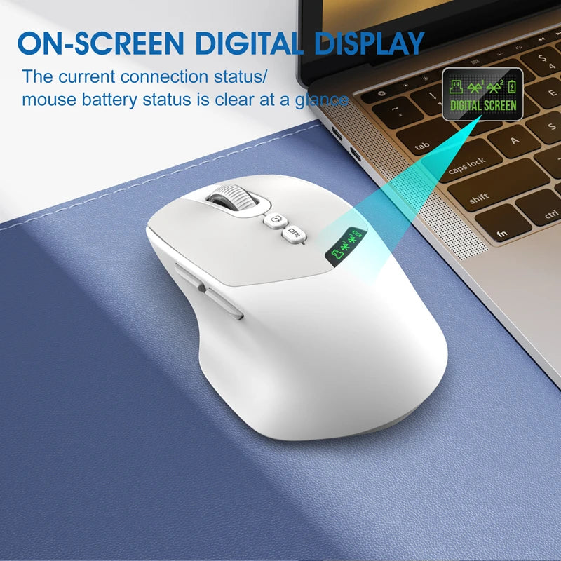Dual Modus Drahtlose Lade Maus Ergonomische Stumm Bluetooth Maus 2,4G Büro Gaming Universelle Tragbare Maus Für PC Android IOS