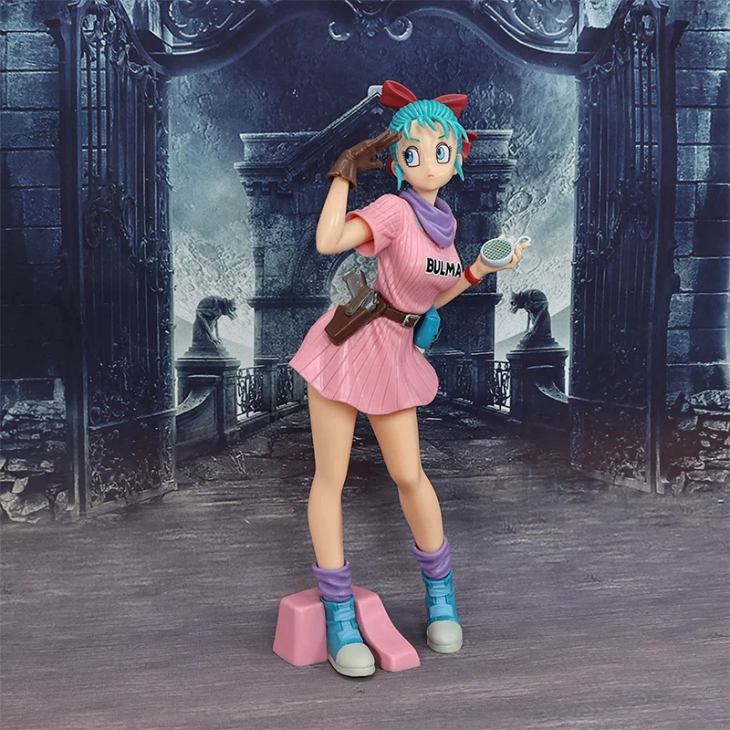 Dragon Ball Z Bulma Handheld Radar Figur Spielzeug Anime Bulma Glitter &amp; Glamours Actionfiguren Sammlermodell Puppe PVC Ornament