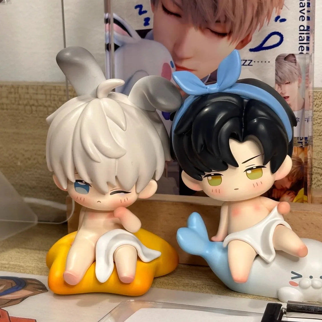 Love And Deepspace Anime Toy Xavier Zayne Rafayel Sylus Cute Dress Up Figurine Model Desktop Decoration Game Anime Peripherals