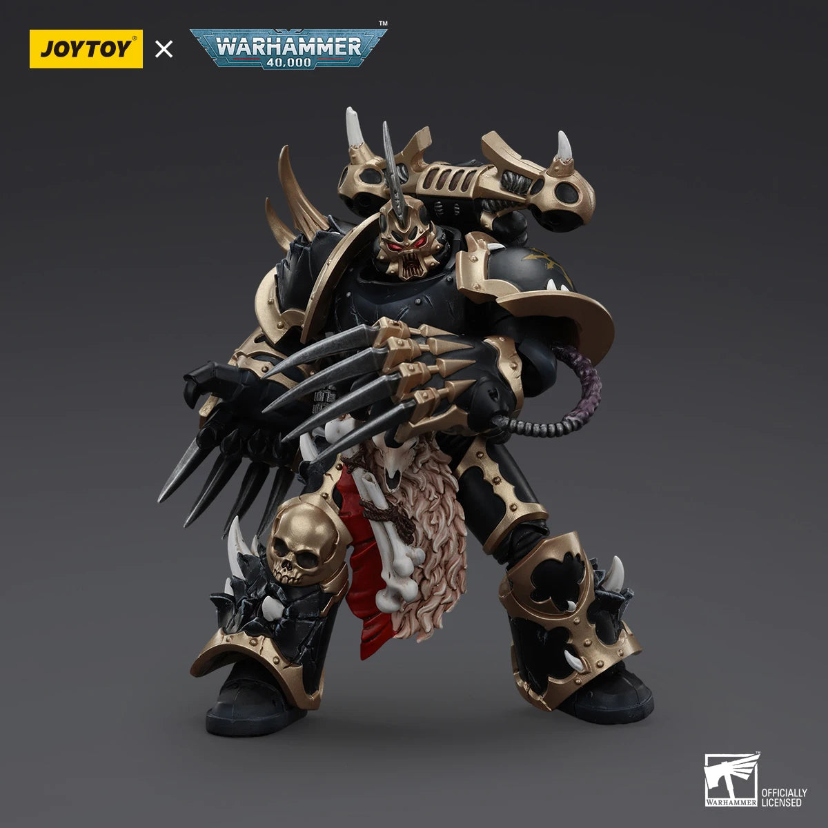 JOYTOY Warhammer 40K Chaos Space Marines Black Legion Chosen With Lightning Claws Action Figures Collection Original Decoration