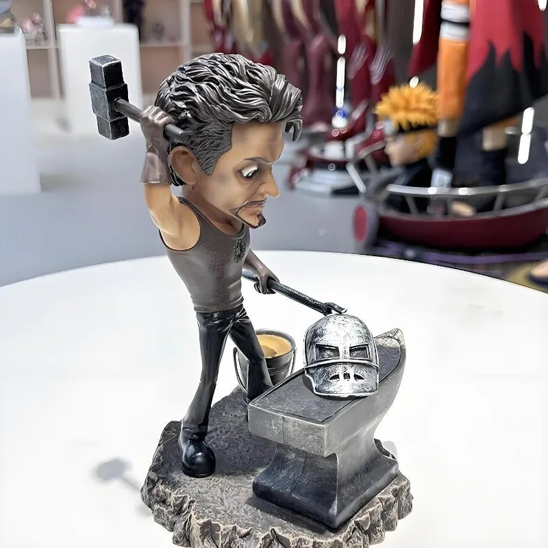 20 см/7,8 инча Аниме Отмъстителите Фигурка Q версия Железният човек ковано желязо Екшън Фигурки PVC Статуя Колекция Модел Играчки Подаръци