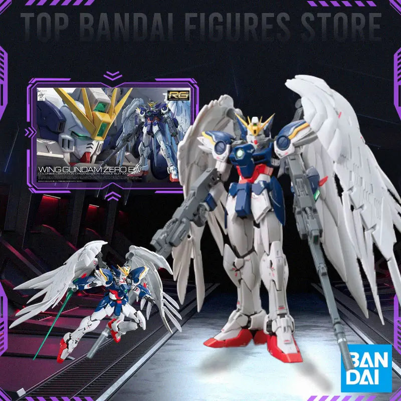 Bandai RG RX-78-2 WING RX-93-V2 UNICORN GOD GUNDAM In stock Anime Original Model Toy Action Figure Robot Collection Toy Gift