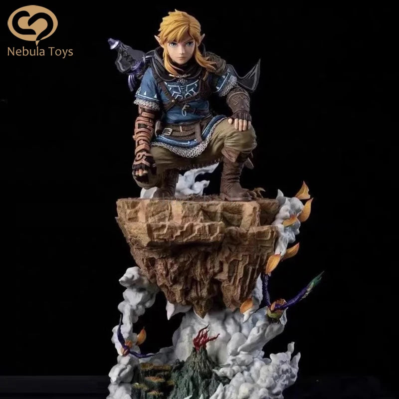 38cm The Legend Of Zelda Figure Link Figures Statue Anime Periphery Model Dolls Desk Decoration Kids Toy New Year Gifts