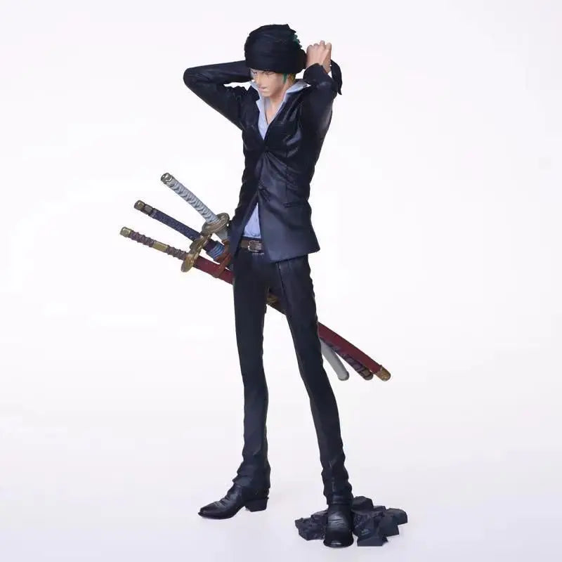 26 cm große One Piece Figur, Anime-Cartoon Roronoa Zoro, PVC-Sammelfigur, Spielzeugpuppe für Kinder, Geschenk