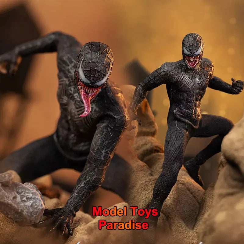 STM-20251 1/12 Collectible Toys Venom Symbiote Double Head Sculpt Movable Anti-hero Soldiers 6'' Action Figure Model Gifts