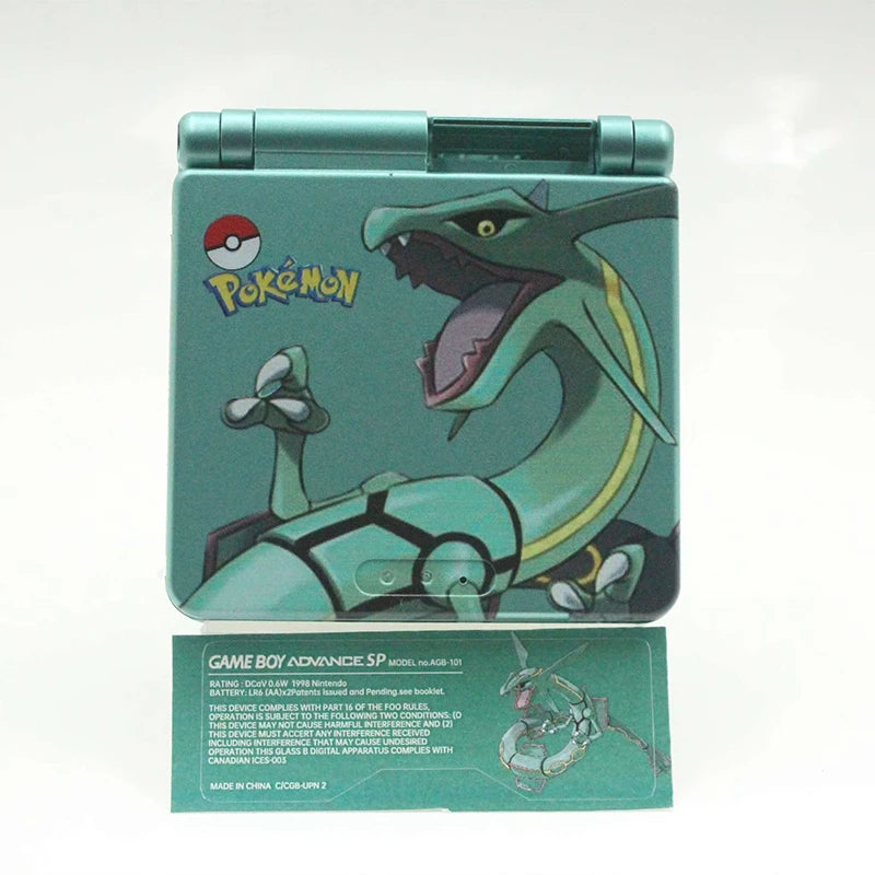 Nintendo GBA SP Packaging and Shell Set Rayquaza Limited Edition with Packaging Box Compatible with ipS screen