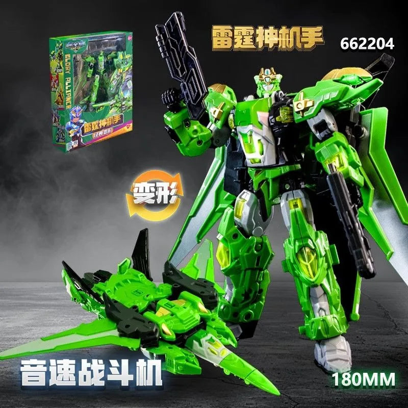 New Glory Alliance 5 Gold Transforming Robot Shapeshifting League Toys The War of Fierce Beasts Combined Deformed Vehicle Figure