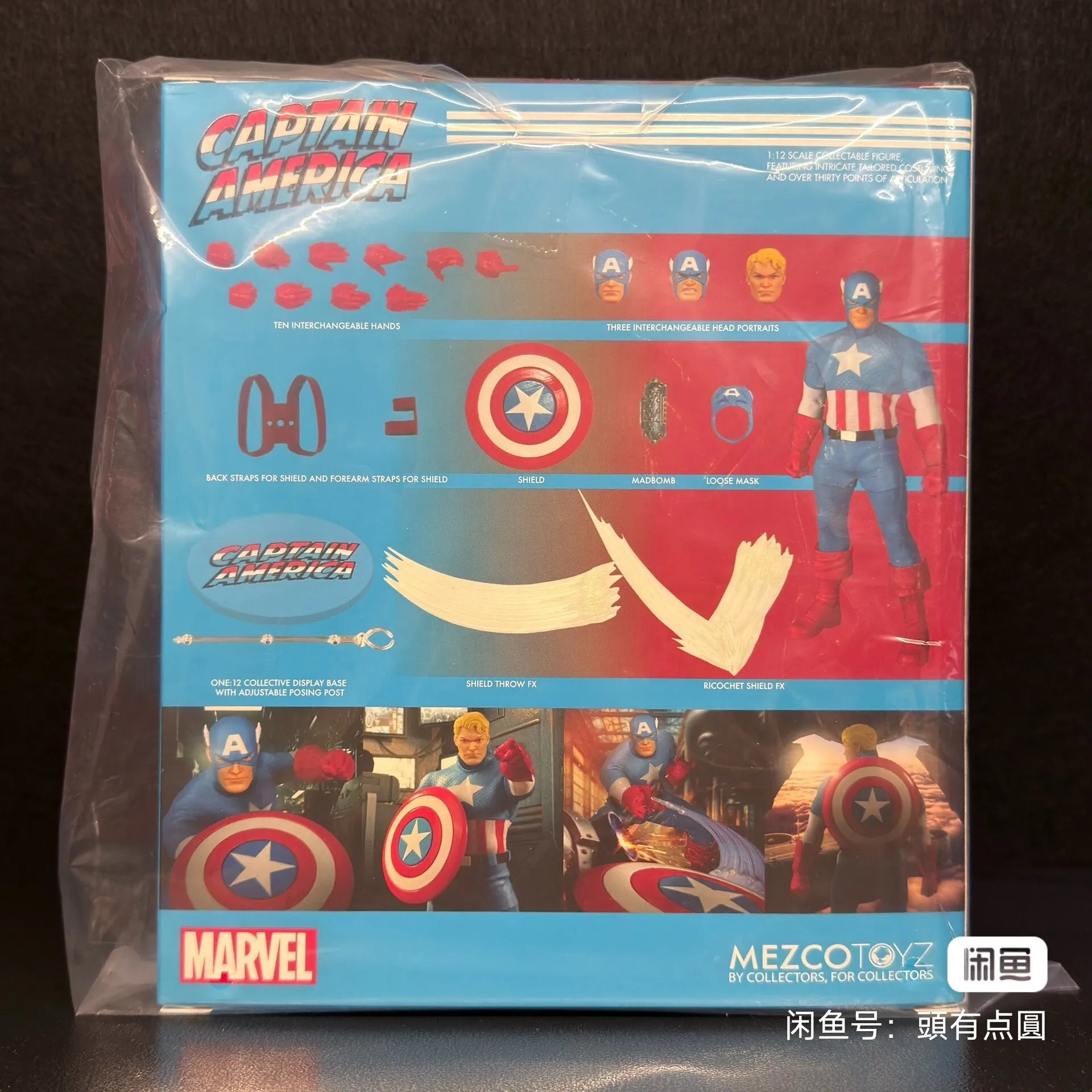 Spot New Genuine Mezco Ant One: 12 Captain America: The Platinum Age Action Figure Toy Gift Fan Collection