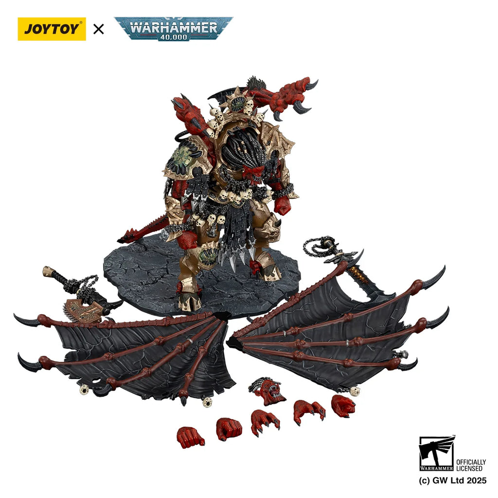 JOYTOY Warhammer 40k 38cm World Eaters Angron, Daemon Primarch of Khorne 1/18 Action Figures Surprise Collection Gift Boy Toys