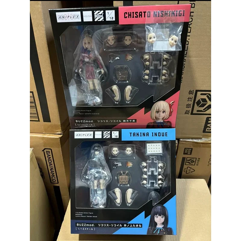 Original Aniplex Lycoris Recoil BUZZmod Chisato Nishikigi Takina Inoue 1/12 Scale In Stock Anime Action Collection Figures Model
