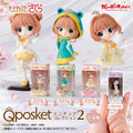 BANDAI Cardcaptor Sakura Q Posket Mini Gashapon Figure Winged Princess Version Desktop Decor Collectible Statue For Anime Fans