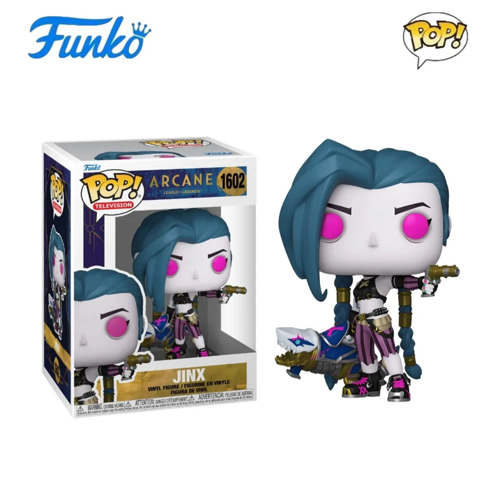 Jinx Action Figure Funko Pop League of Legends Series Vi Ekko Silco Figure Model Original Limited Edition Collectible Toy Gifts