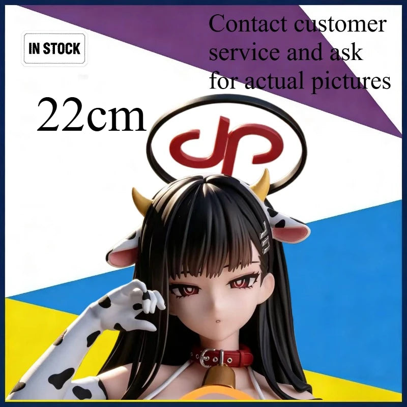 In Stock New Blue Archive 22cm PVC Action Figure Tsukatsuki Rio Milk Girl Chinese Anime Toy Collectible
