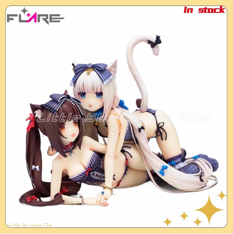 Original FLARE NEKOPARA Chocola/ Vanilla Cartoon Figures Model Collection Toys