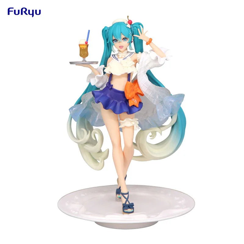 В наличност FuRyu SEGA TAiTO Hatsune Miku PVC серия Hatsune Miku кукла 14-18CM аниме екшън фигурки модел колекция играчка