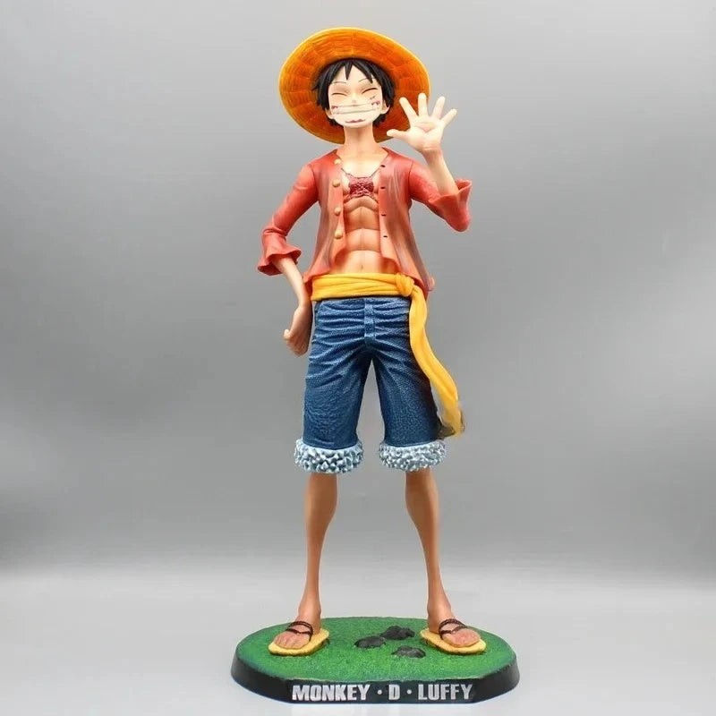 41 cm große One Piece Luffy Actionfigur Monkey D. Luffy Figur Gear 4 Großes Handmodell PVC-Sammlerstück Peripheriegeräte Statue Ornament Spielzeug