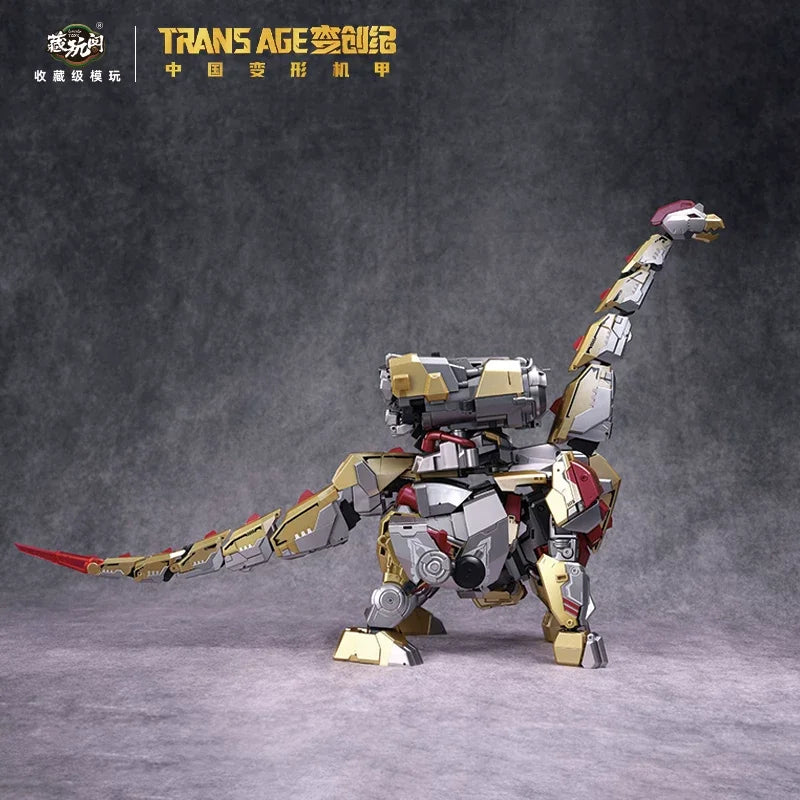 18cm TA-HYl003 Brontosolid Transformable Combineable Action Figure Alloy Frame Mecha Collectible Model Toy Desktop Ornament Gift
