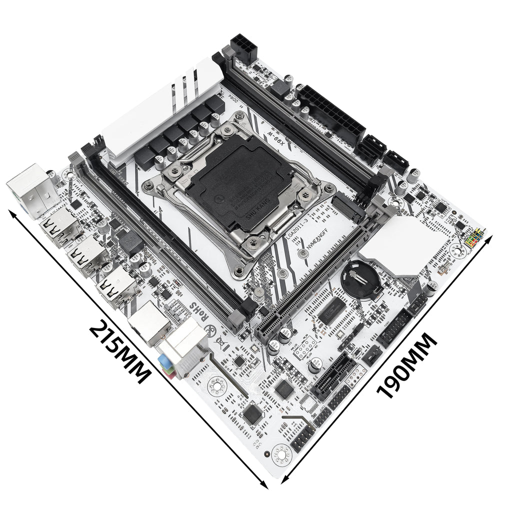 ZSUS X99 Motherboard Set Kit With LGA2011-3 Xeon E5 2670 V3 CPU DDR4 16GB (1*16GB) 2133MHZ RAM Memory NVME M.2 SATA