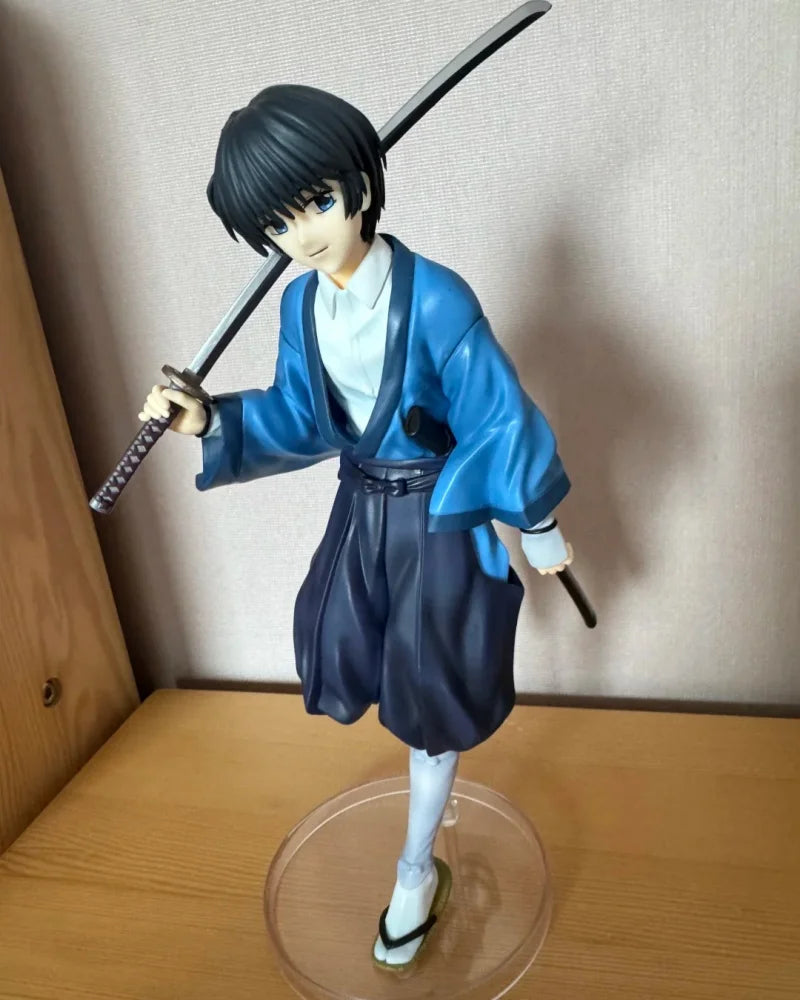 In Stock Genuine Rurouni Kenshin Figurines Anime Peripherals Desktop Ornaments Saito Hajime, Sagara Sanosuke Seta Sojiro Gifts