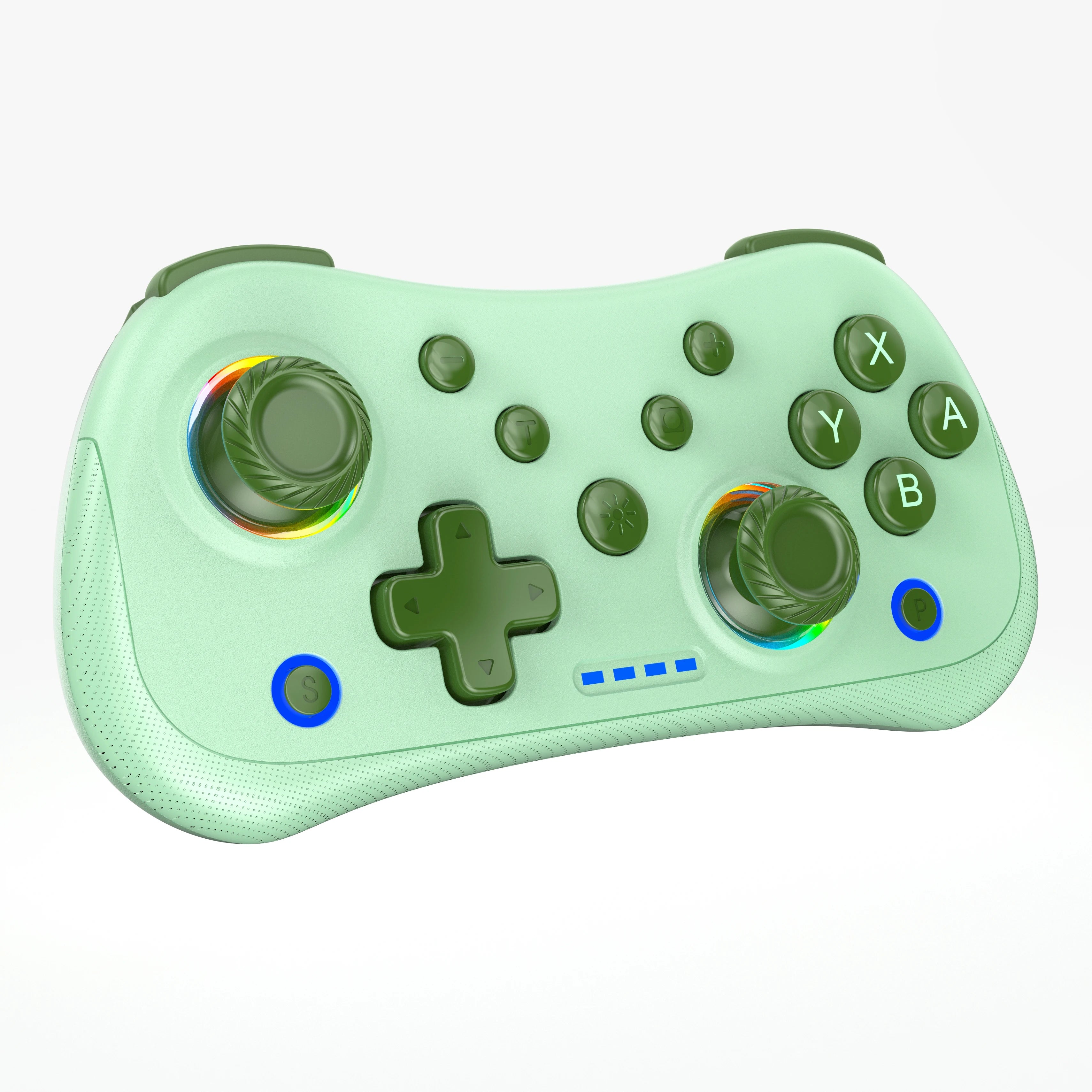 Multi-Functional Wireless Game MINI Gamepad for Switch with RGB Lights and Hall Rocker, Support Burst Function