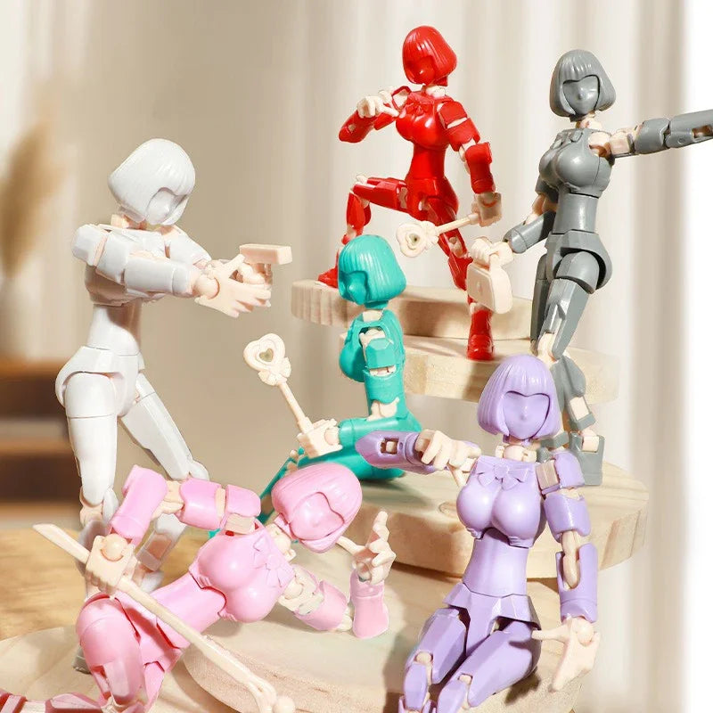 3D Printed Mannequin Dummy Magical Beauty Girl Action Figure  Multi-Jointed Movable Shapeshift Robot Ornament  For Kids Adult