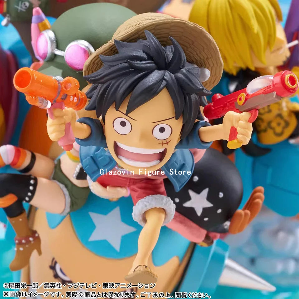 Original Genuine Banpresto One Piece PREMIUM WCF 17cm Luffy Brook Roronoa Zoro Action Figure Model PVC Statue Doll Glazovin