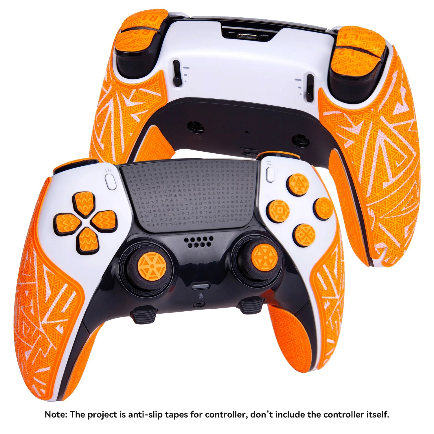 TALONGAMES Controller Grip Tapes Compatible with PS5 DualSense Edge,ELITE Version Color Anti Slip Tape,Multi-Texture Skin Kit