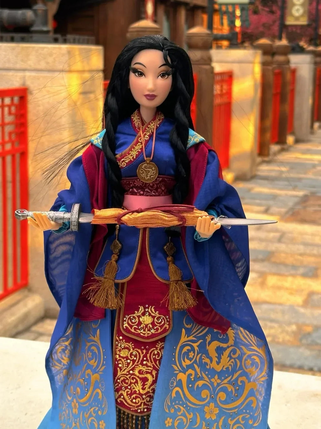 Original Disney Hua Mulan Limited Edition Collection Figure 18 Inches Hua Mulan Chinese Style Action Figurine Doll Anime Model