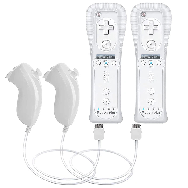 1pcs/2pcs Controller for Wii Remote Controller Gamepad Built-in Motion Plus Control For Wii/Wii U Console Wireless Game pad