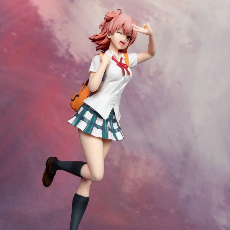 24cm My Teen Romantic Comedy Snafu Climax Figuer Yuigahama Yui Cute Anime Collectible Model Desktop Decorations Holiday Gifts