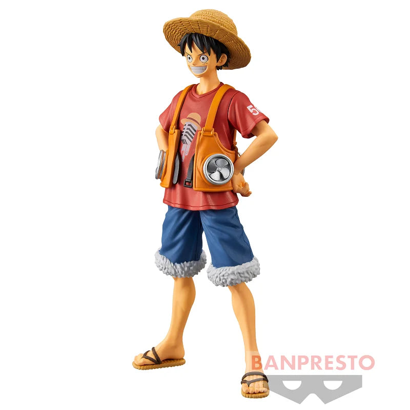 Bandai Original Banpresto Anime One Piece Film RED DXF The Grandline Men Monkey D. Luffy PVC Actionfigur Sammlermodell Spielzeug
