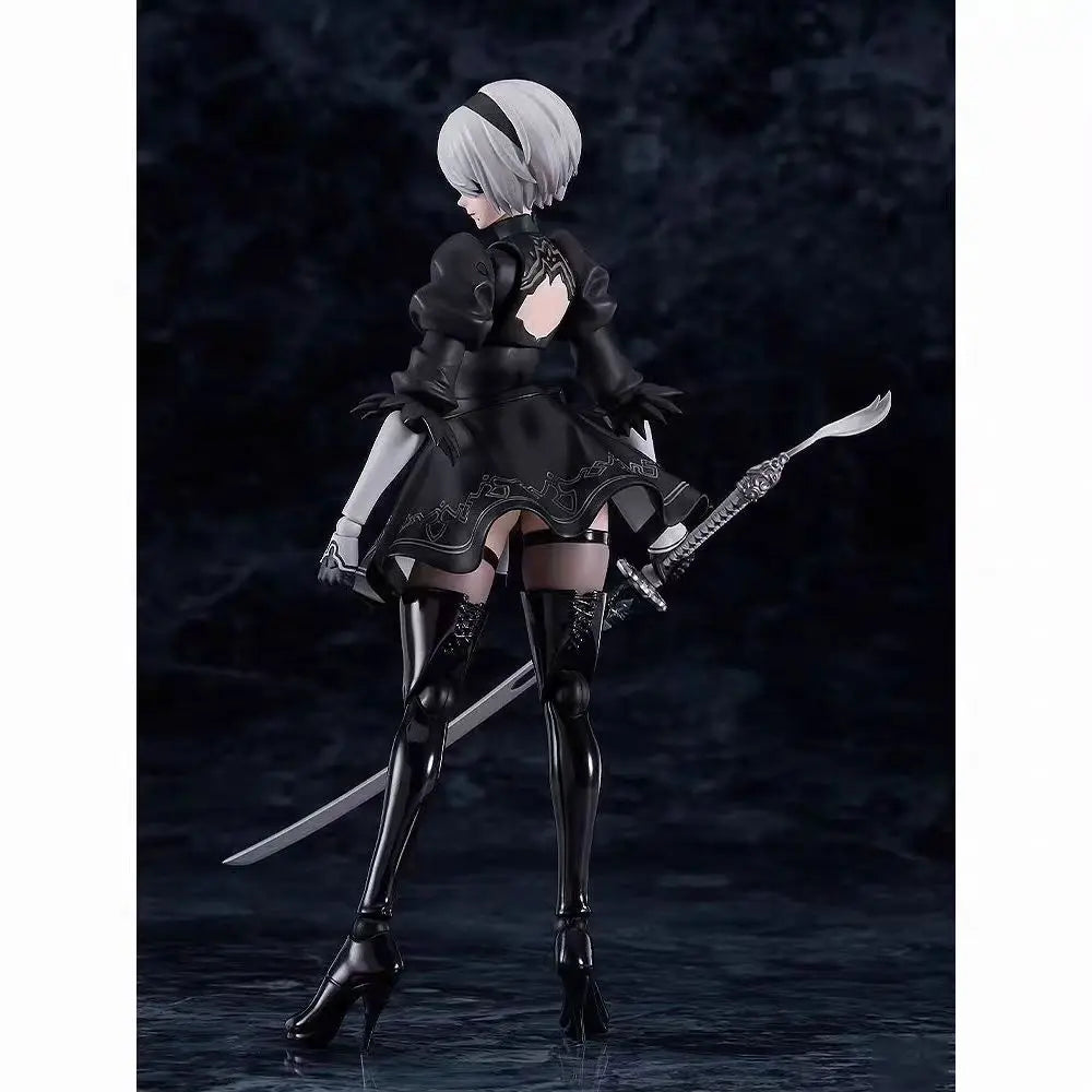 In Stock Figma 643 2B（YoRHa No.2 TypeB) MaxFactory Desktop ornaments Q Ver.  Anime Figure Collection Model Gift