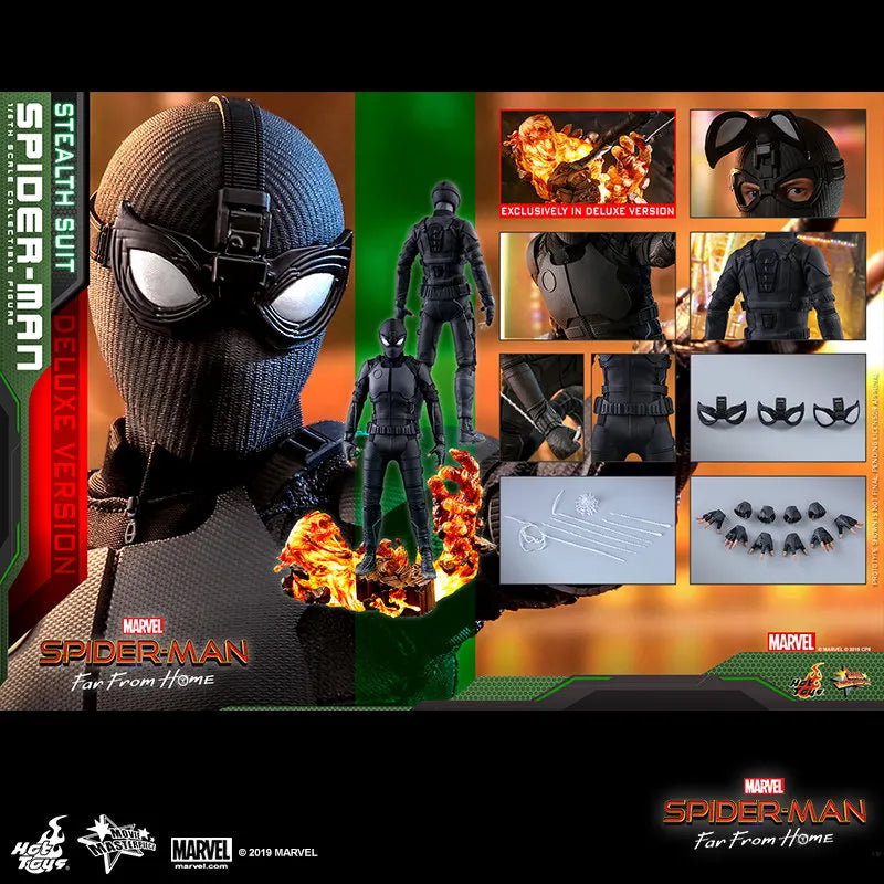 In Stock HotToys HT Spider-Man Stealth Suit Version Ordinary Deluxe 1:6 Doll Figure Toy Ornament