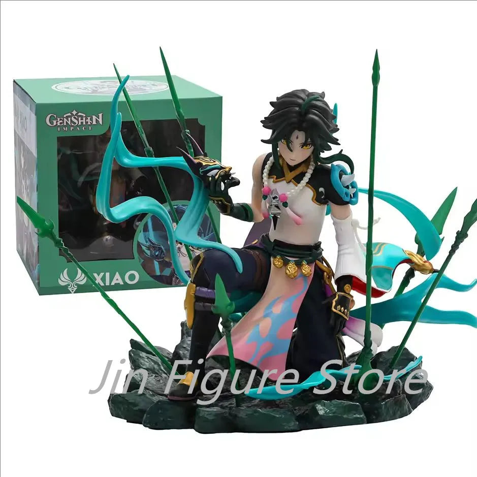 Genshin Impact XIAO GK Statue PVC Animation Figure Collection Model Doll Christmas Gift