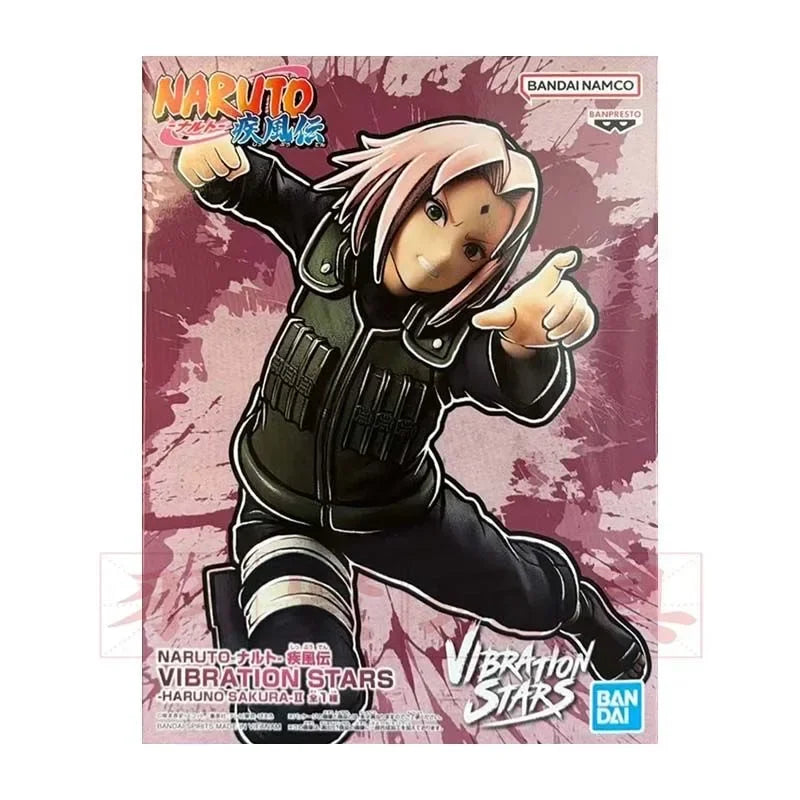 Original Bandai Shfiguarts Naruto VIBRATION STARS Sakura Edition Actionfigur, Anime-Modell, Spielzeug, Dekoration, Geschenk, 14 cm