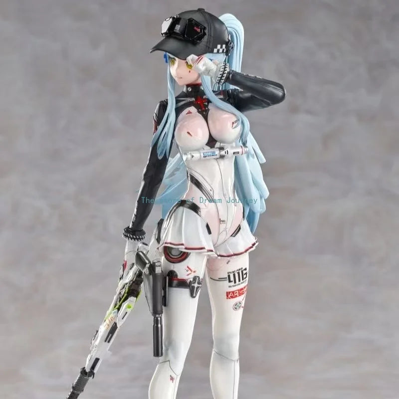 Available in stock: Girls' Frontline HK416 Mecha GW Factory Figure Desktop Ornament Fully Painted Anime Model Ornament