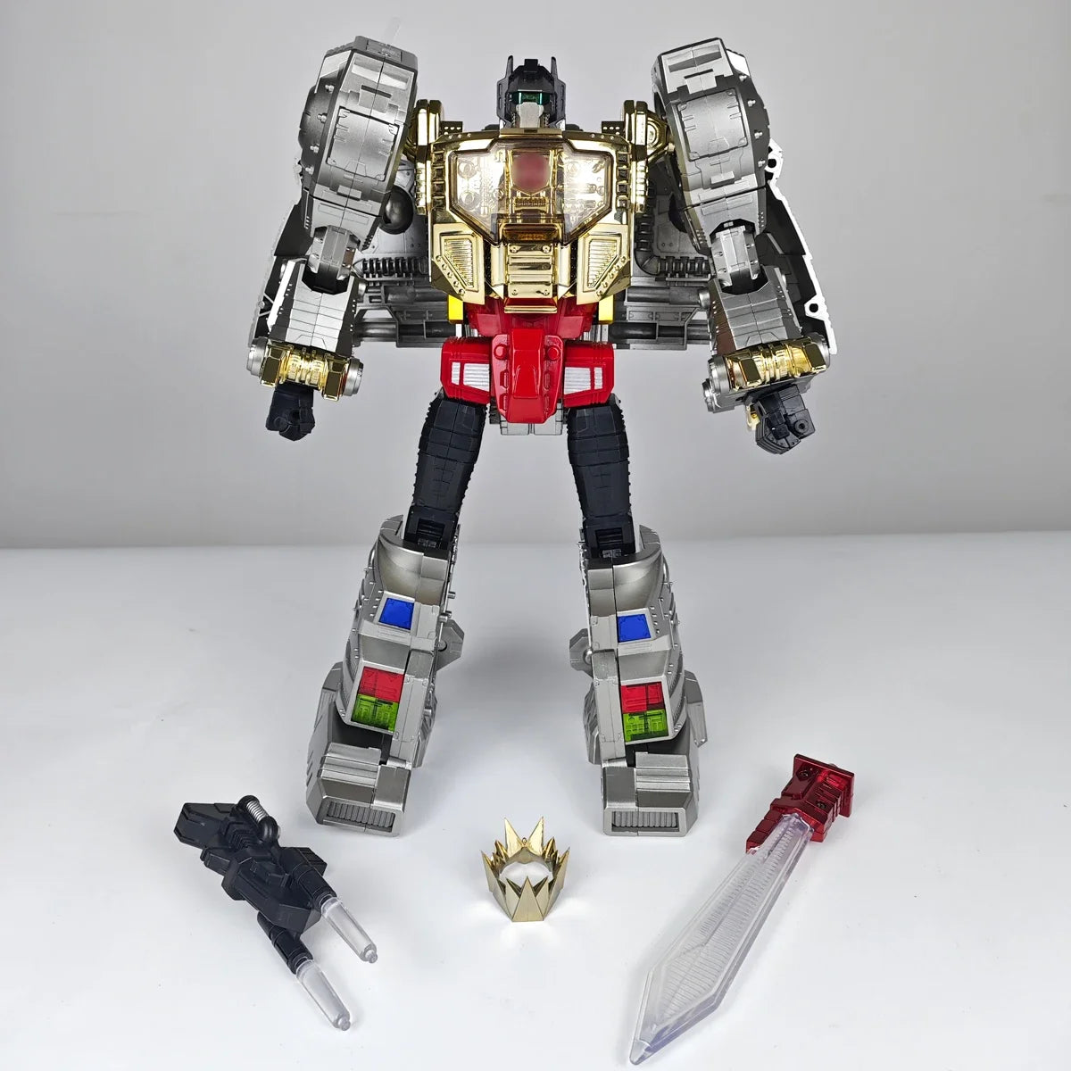 【In Stock】Transformed Toys MP-08 Enlarged Version Metallic KO Version Steel Cable Moving Humanoid Toy 29cm Gift