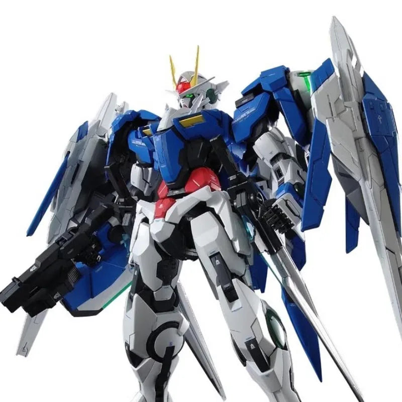 BANDAI Authentic PG 1/60 GN-0000+GNR-010 00 Raiser Gundam Model Kit Collectible Toy Gift