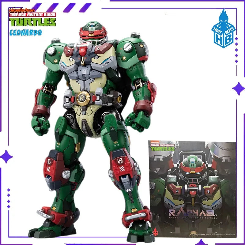 HeatBoys Anime Original Authentic Mecha Ninja Turtle Donatello Alloy Finished Product Super Movable Mecha Model Toy in Stock