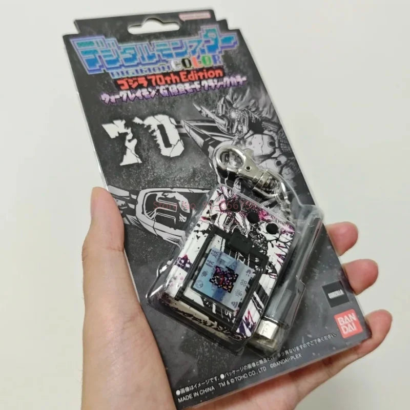 Genuine Bandai Digital Monster V-Pet Digimon Color Digivice G 70th Anniversary War Greymon Figure Model Anime Christmas Gift Toy