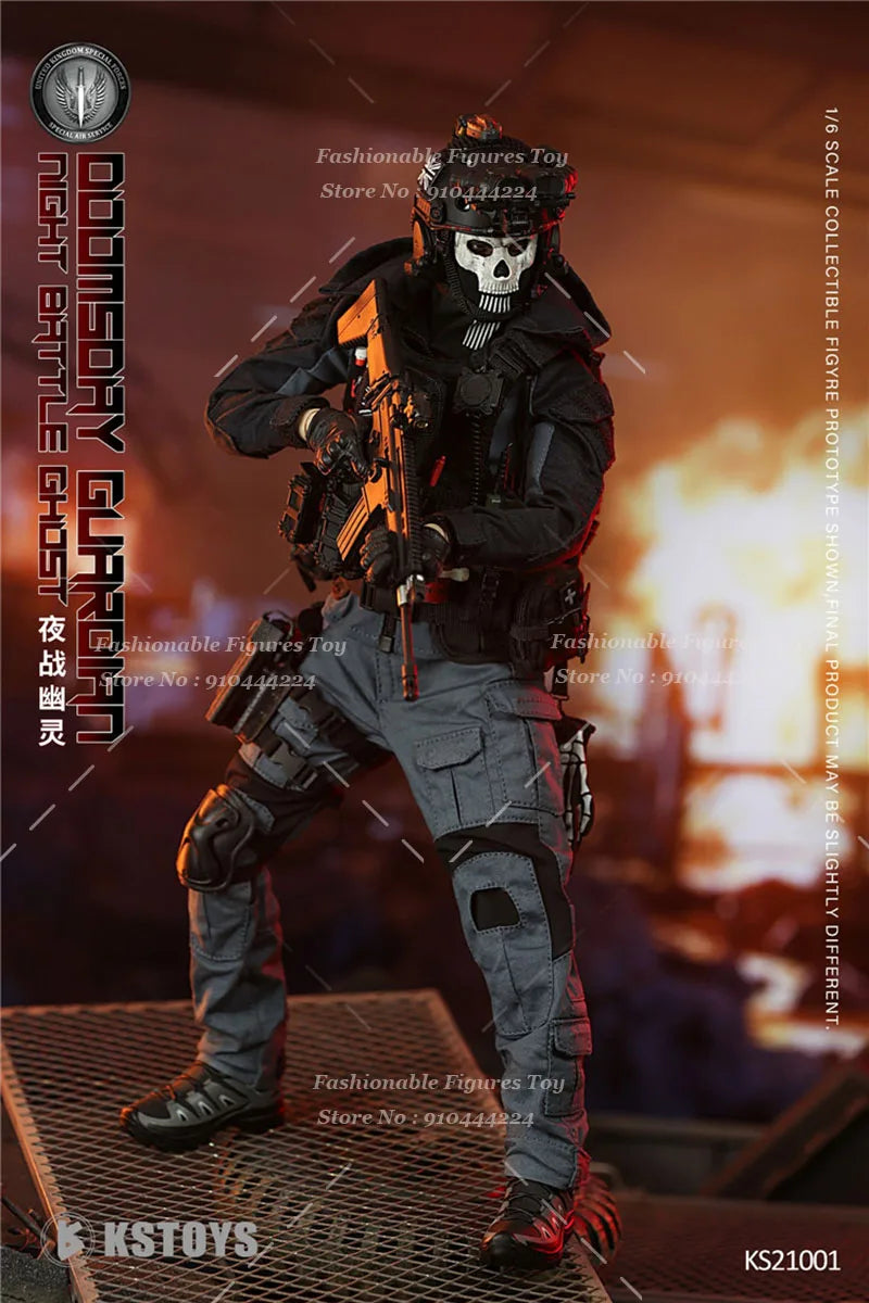 KSTOYS KS21001 1/6 Men Soldier Doomsday Guardian Night Battle Ghost Doll Full Set 12Inch Action Figure Model Collection Toys