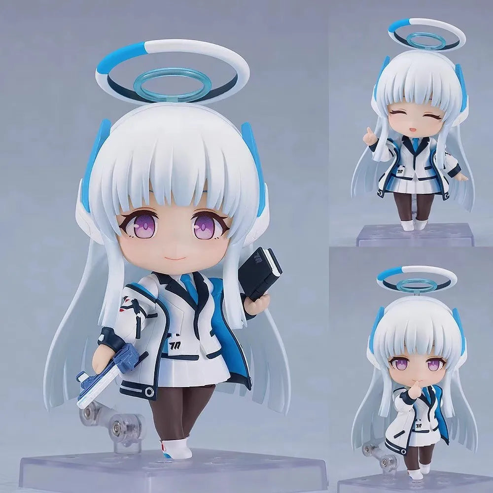 Blue Archive Q Version Nendoroid Shirako Sawa Mika Misono Arona Anime Figure Set Collectible Model