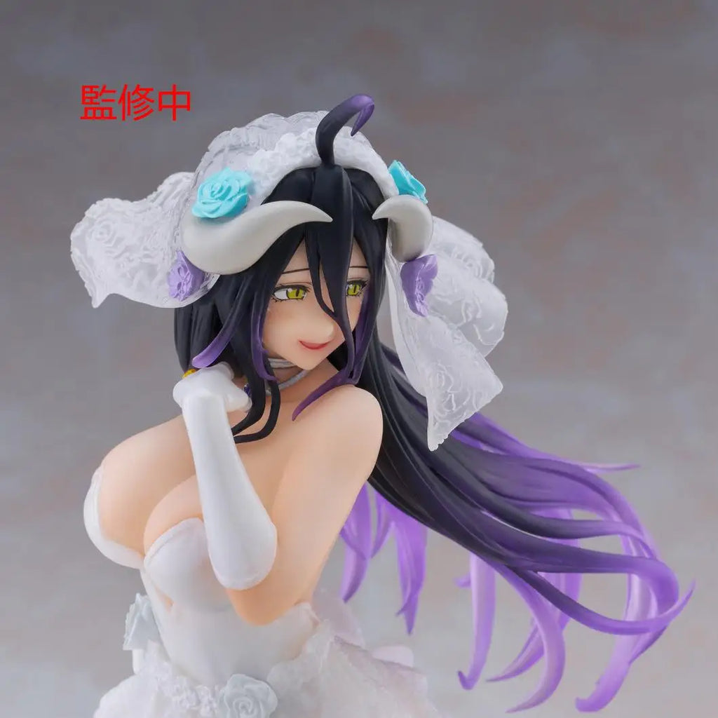 In Stock TAITO Coreful Overlord Albedo Wedding Dress Desktop Cute Dolls Anime Action Figure Toy Gift Model Collection
