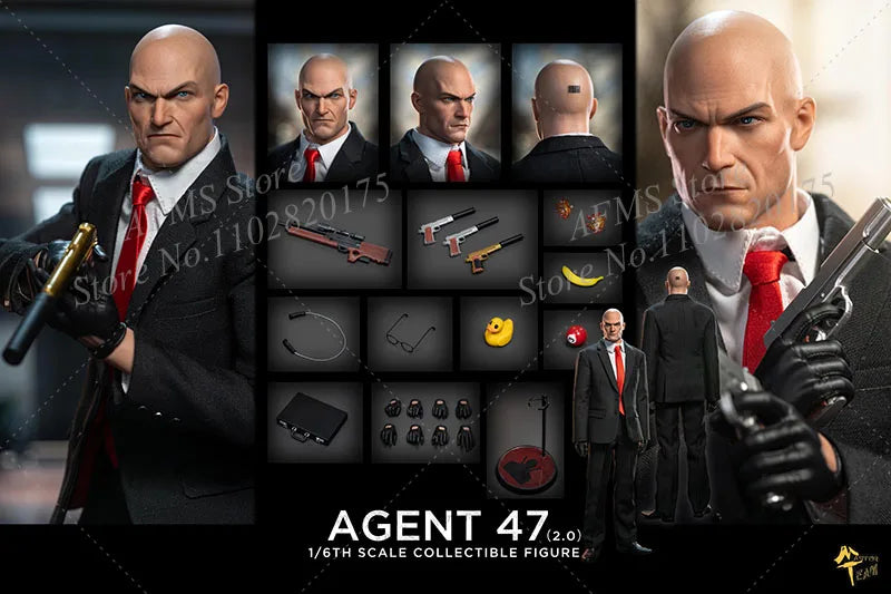 Master Team MTTOYS020 1/6 Scale Collectible Figure Hitman 47 Timothy Olyphant Full Set 12Inch Men Soldier Action Figure Model