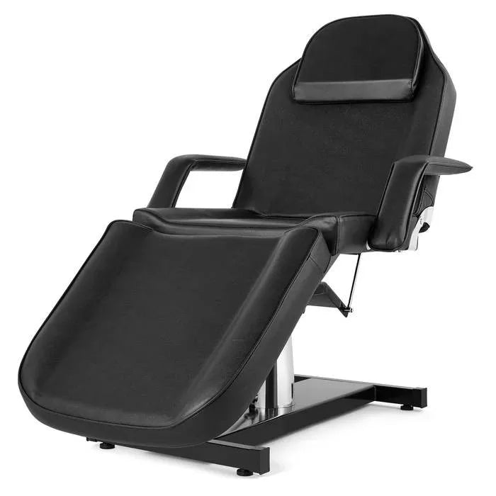 OmySalon Gesichtsmassagebett, 185 cm, 360° drehbar, hydraulisch, höhenverstellbar, Schwarz