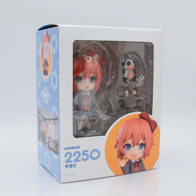 17cm POP UP PARADE Literature Club! Monika White Dress Anime Figure Sayori Action Figure Yuri/Natsuki Figure Model Doll Toy Gift