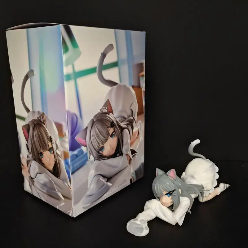 New Nachoneko Channel Anime Girl Figure Nachoneko Hennyano Action Figure Cute Cat Kanako Figurine Collectible Model Doll Toys