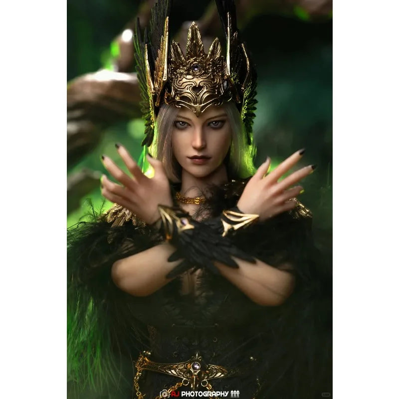 【 in Stock 】 POP COSTUME Original 1/6 WH004 Witch Hunter - Crow Female Solo Doll Doll Model Toy Boy Gift Collection