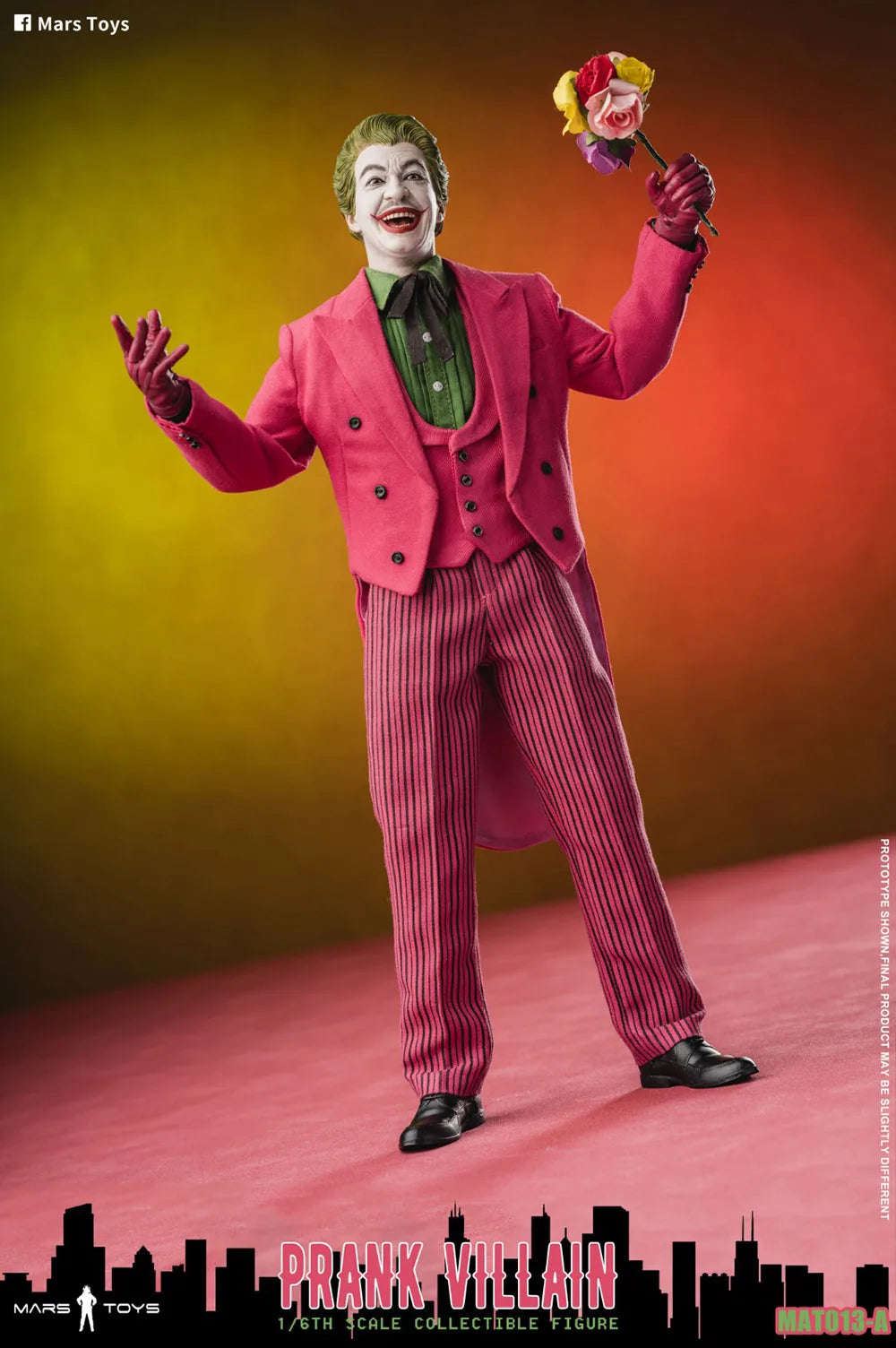 Mars Toys 1/6 MAT013 Collectible Figure Clown Prank Villain Classic Dolls Full Set 12'' Men Soldier Action Figure Body